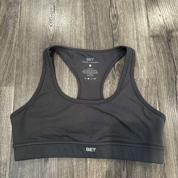 Set Active Formcloud Graphite Grey Racerback Bra - Picture 1 of 5